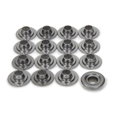 PAC 600 Series Steel Dual Valve Spring Retainer - Mini 8 Degree - 0.890" / 0.600" OD Steps (Set of 16)