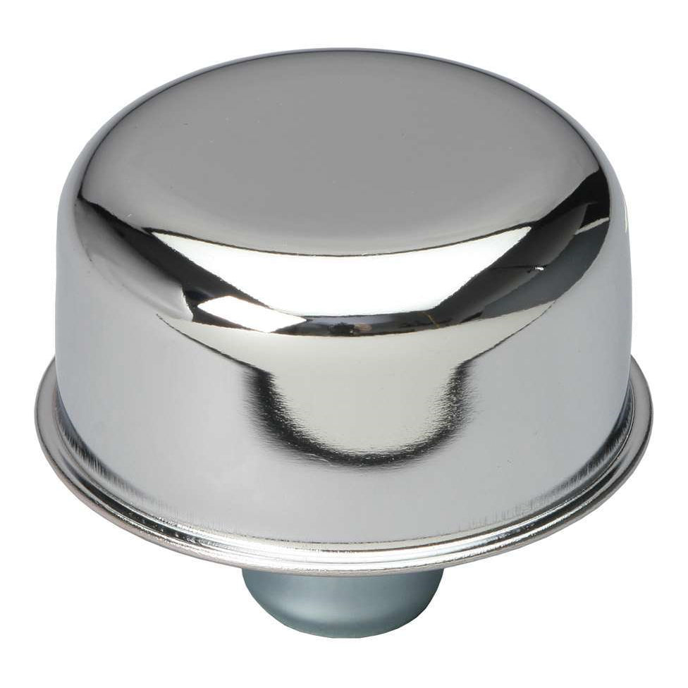 Trans-Dapt Push-In Round Breather - 1-1/4 in Hole - Chrome
