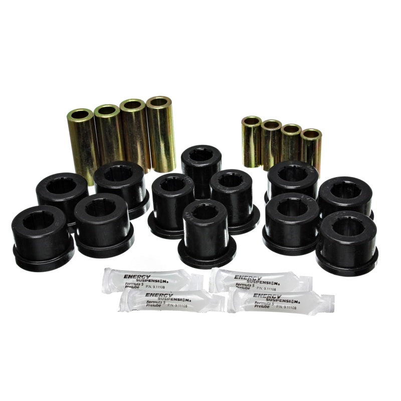 Energy Suspension Hyper-Flex Front Lower / Upper Control Arm Bushing - Black - Toyota Supra 1987-92