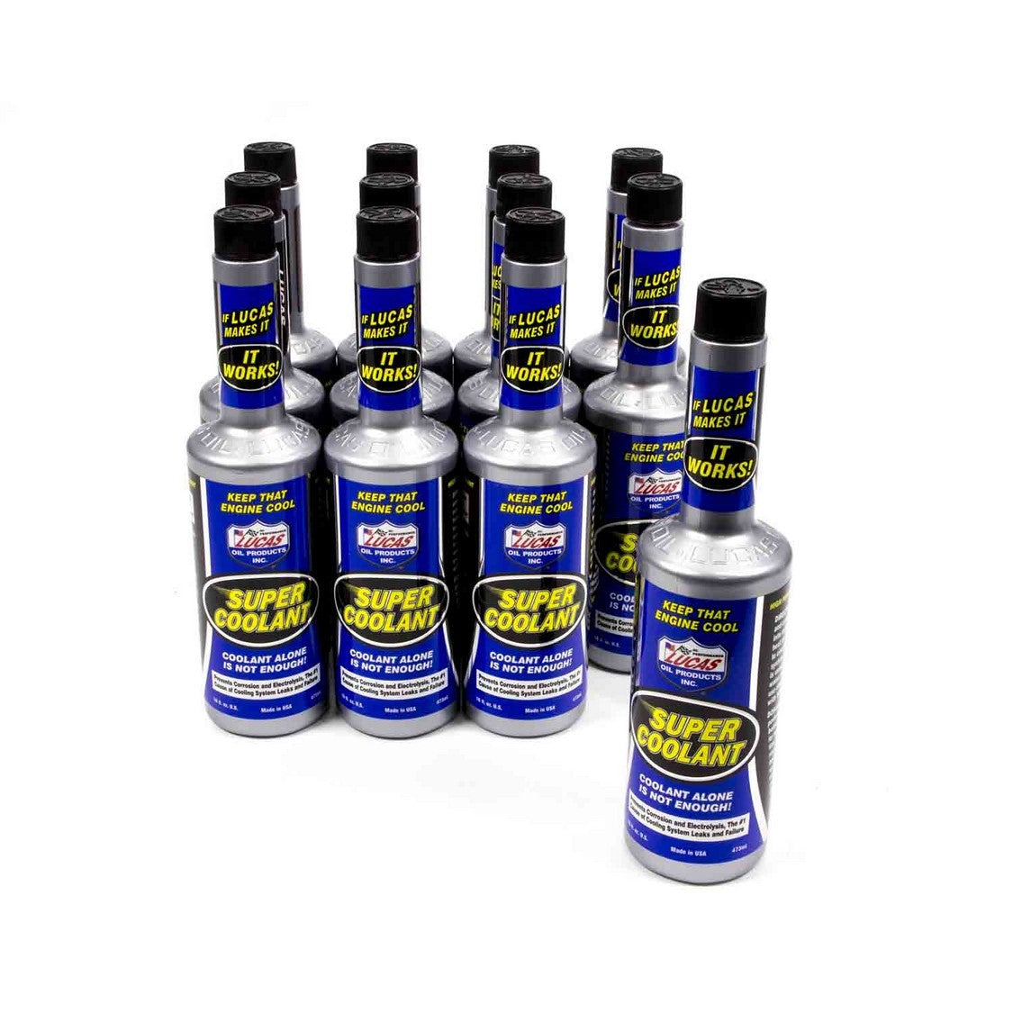 Lucas Oil Products Super Coolant Antifreeze/Coolant Additive 16.00 oz Bottle - Set of 12