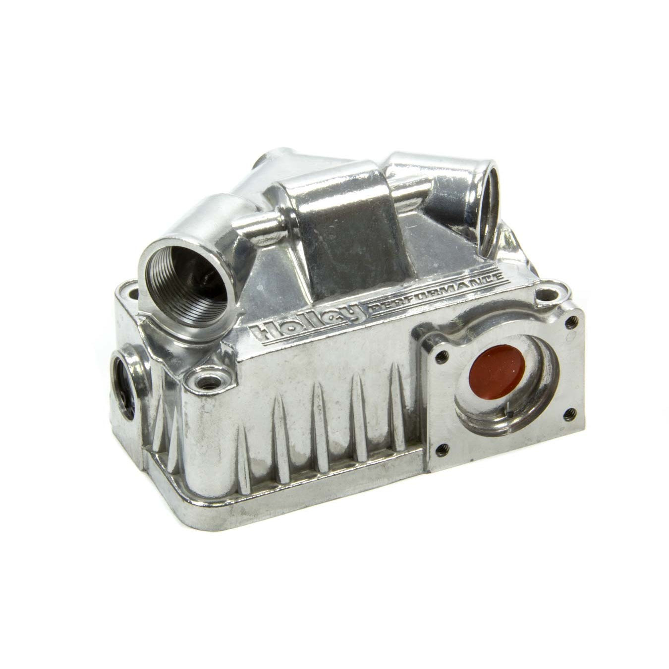 AED Performance Center Hung Carburetor Fuel Bowl Aluminum Polished Primary - Holley 2300/4150/4160 Carburetors