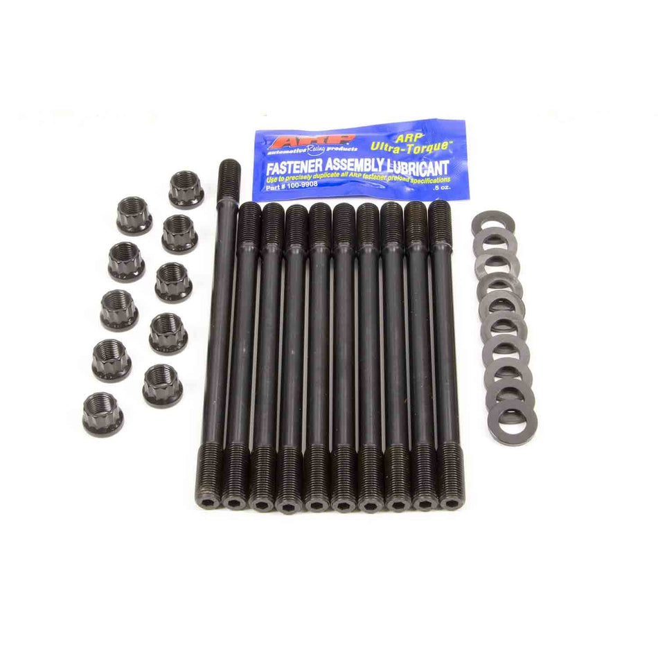 ARP Cylinder Head Stud Kit - 12 Point Nuts - Chromoly - Black Oxide - Undercut - Honda 4-Cylinder
