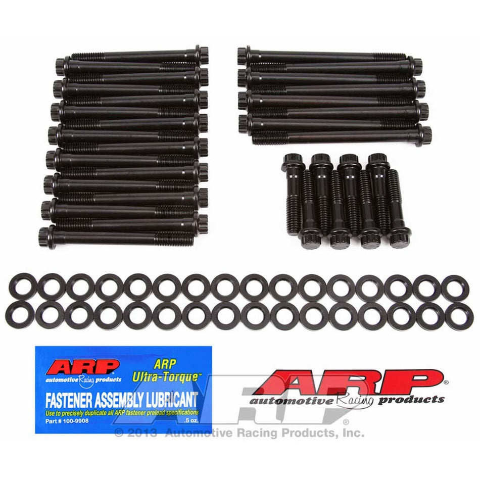 ARP High Performance Series Cylinder Head Bolt Kit - 12 Point Head - Chromoly - Black Oxide - Bowtie / Dart / AFr / World - Big Block Chevy