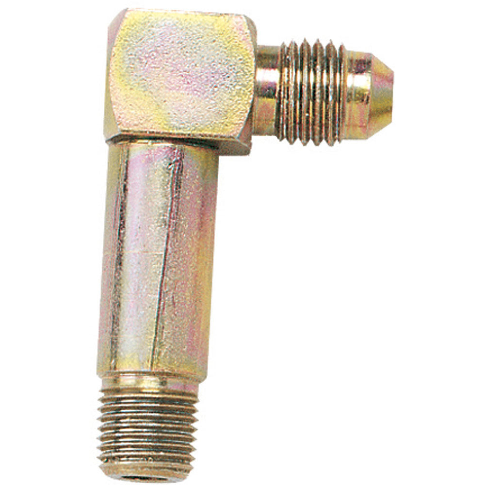 Longacre Long Leg Caliper Fitting - 1/8" NPT x #4 AN 90