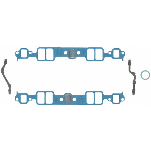 Fel-Pro Intake Manifold Gasket - 1.229 x 1.988 in Rectangular Port - Steel Core Laminate - Small Block Chevy