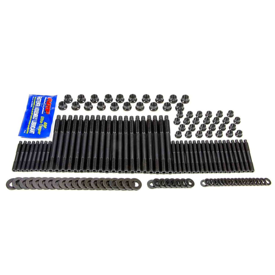 ARP Cylinder Head Stud Kit - 12 Point Nuts - ARP2000 - Black Oxide - GM LS-Series