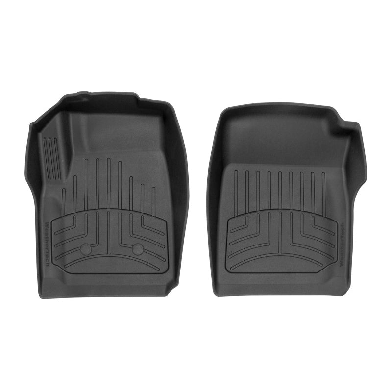 WeatherTech FloorLiners - Front - Black - Extended Cab - GM Midsize Truck 2015-20
