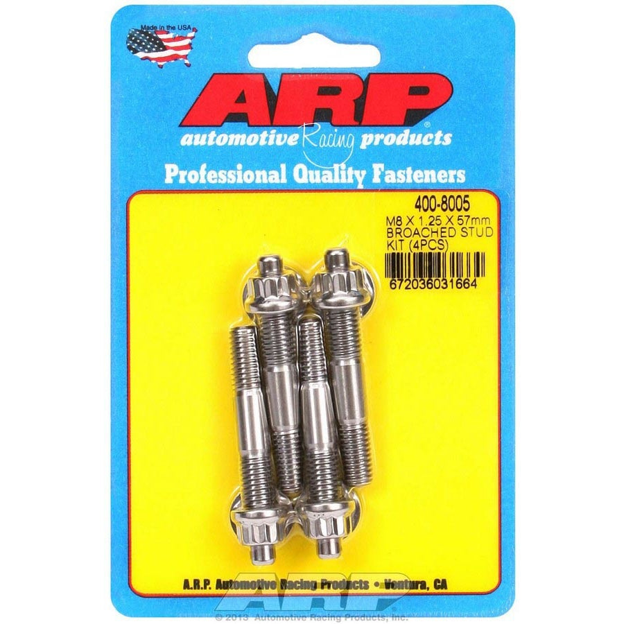 ARP Stainless Steel Stud Kit - (4) M8 x 1.25" x 57mm