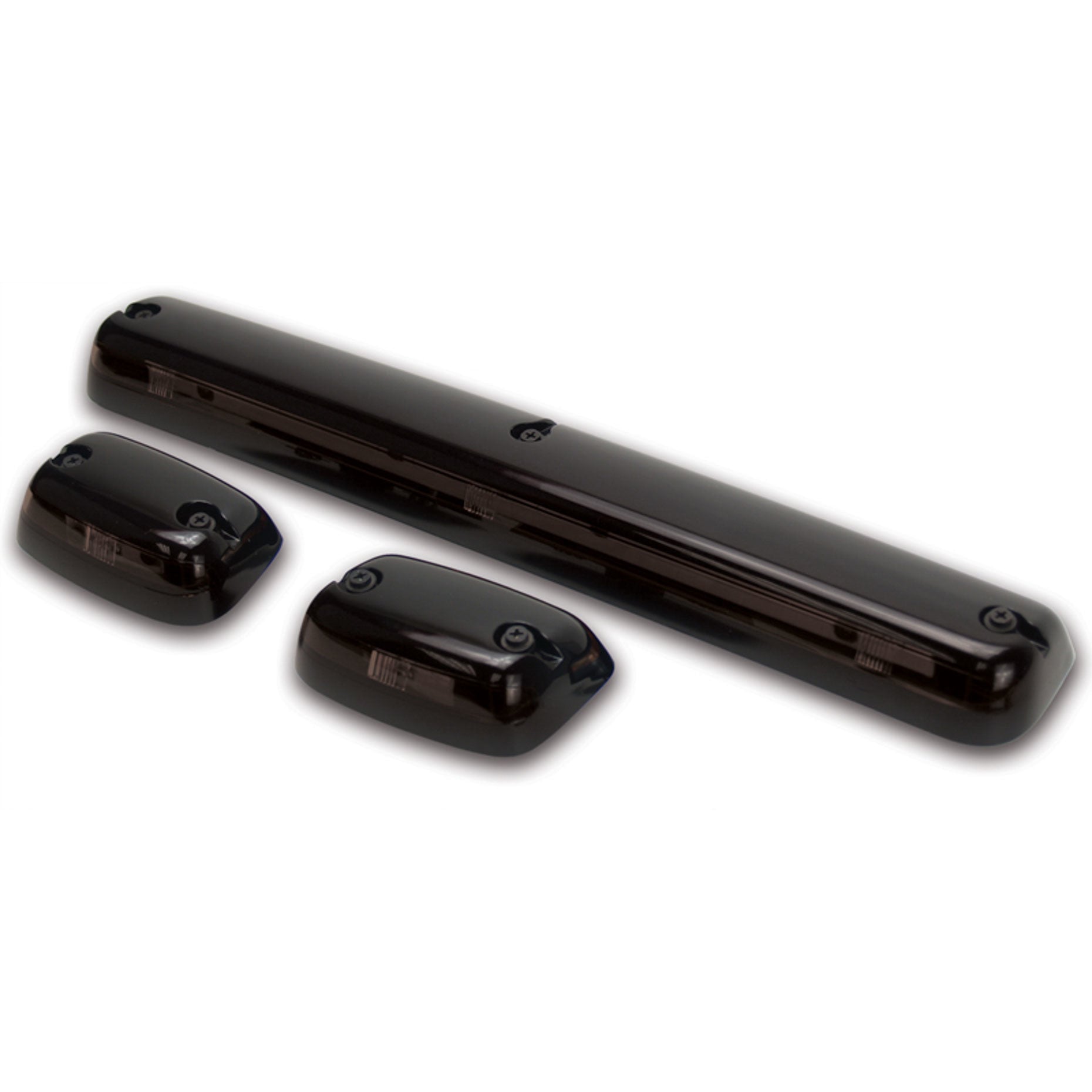 Pacer Performance Hi-5 2007-15 GM Style Clearance Light - 15-1/2 x 2-3/8 x 1-1/16 in - LED - Flat / Curved Mount - Smoke Lens