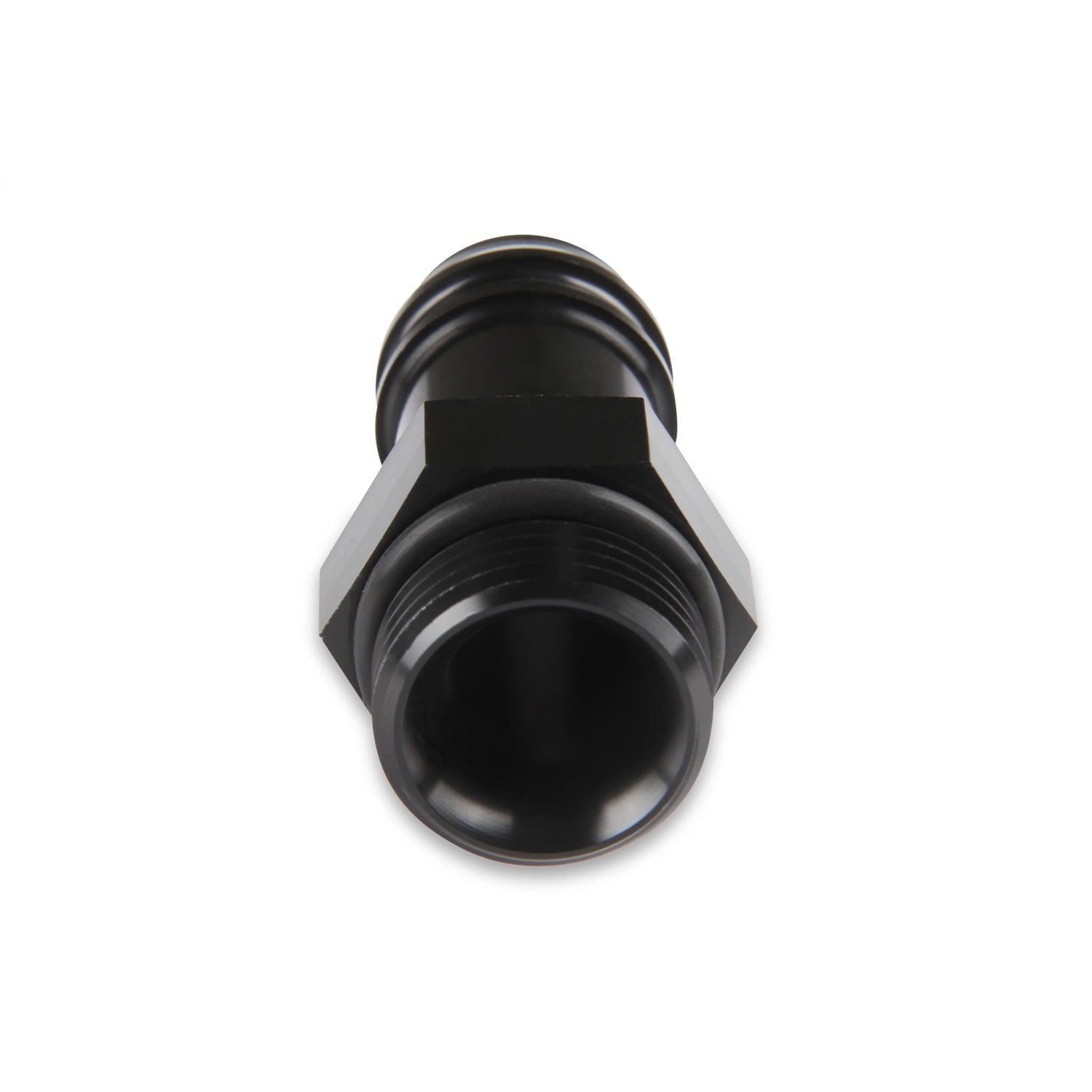 Earl's Tube End Fitting - 10 AN Male to 3/4" Tubing - Aluminum - Black Anodize