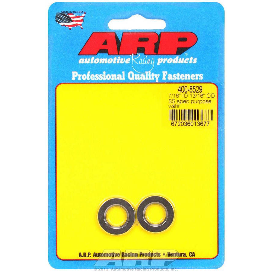 ARP Stainless Steel Flat Washers - 7/16 ID x 3/16 OD (2)