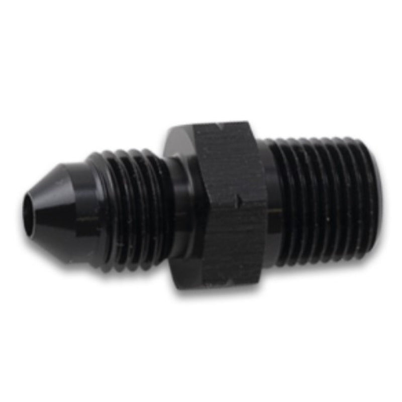 Vibrant Performance Straight 6 AN Male to 3/8-19 in BSPT Male Adapter - Black