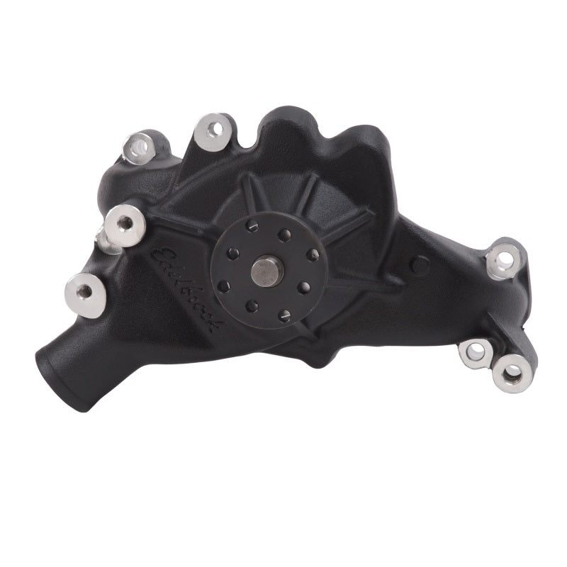 Edelbrock BB Chevy Water Pump - Long Black