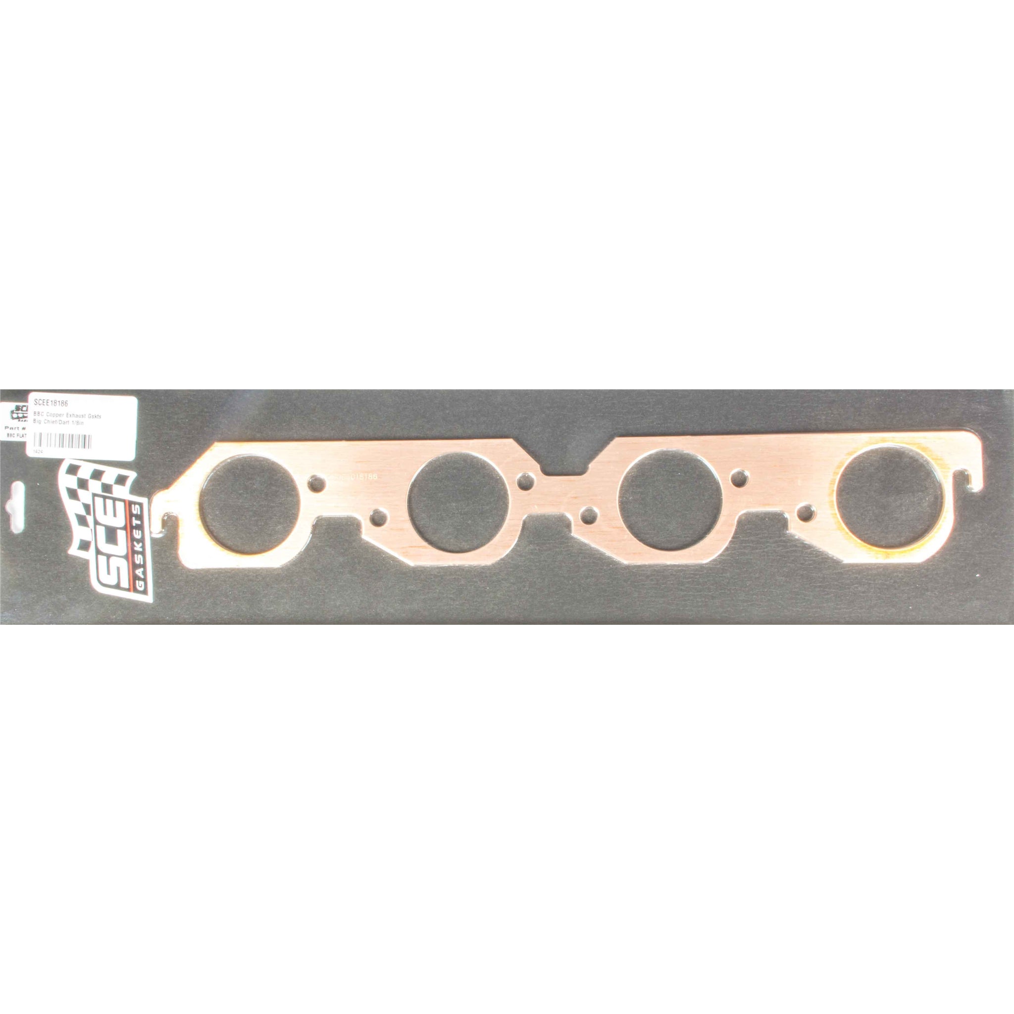 Sce Gaskets BBC Copper Exhaust Gskts Big Chief/Dart 1/8in