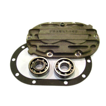 Frankland Racing Supply 10-Bolt Gear Cover Ball Bearings Aluminum Natural - Frankland Quick Change