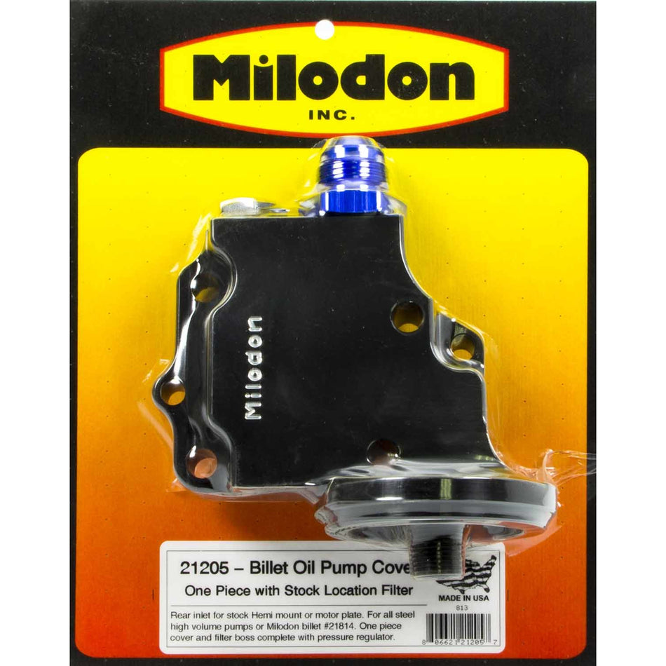 Milodon Billet Oil Pump Cover & Filter Boss - Hemi