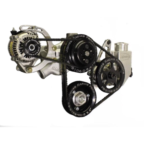 Jones Racing Products V-Belt Pulley Kit - Includes Water Pump/Power Steering Pump/Alternator