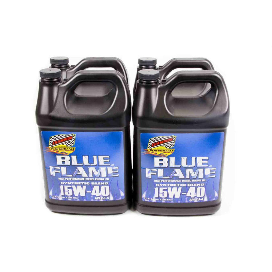 Champion ® 15w-40 Blue Flame® High Performance Synthetic Blend Diesel Engine Oil - 1 Gallon (Case of 4)