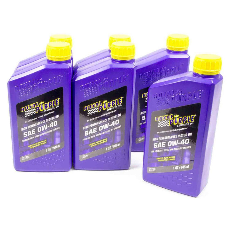 Royal Purple® High Performance Motor Oil - 0w40 - 1 Quart (Case of 6)