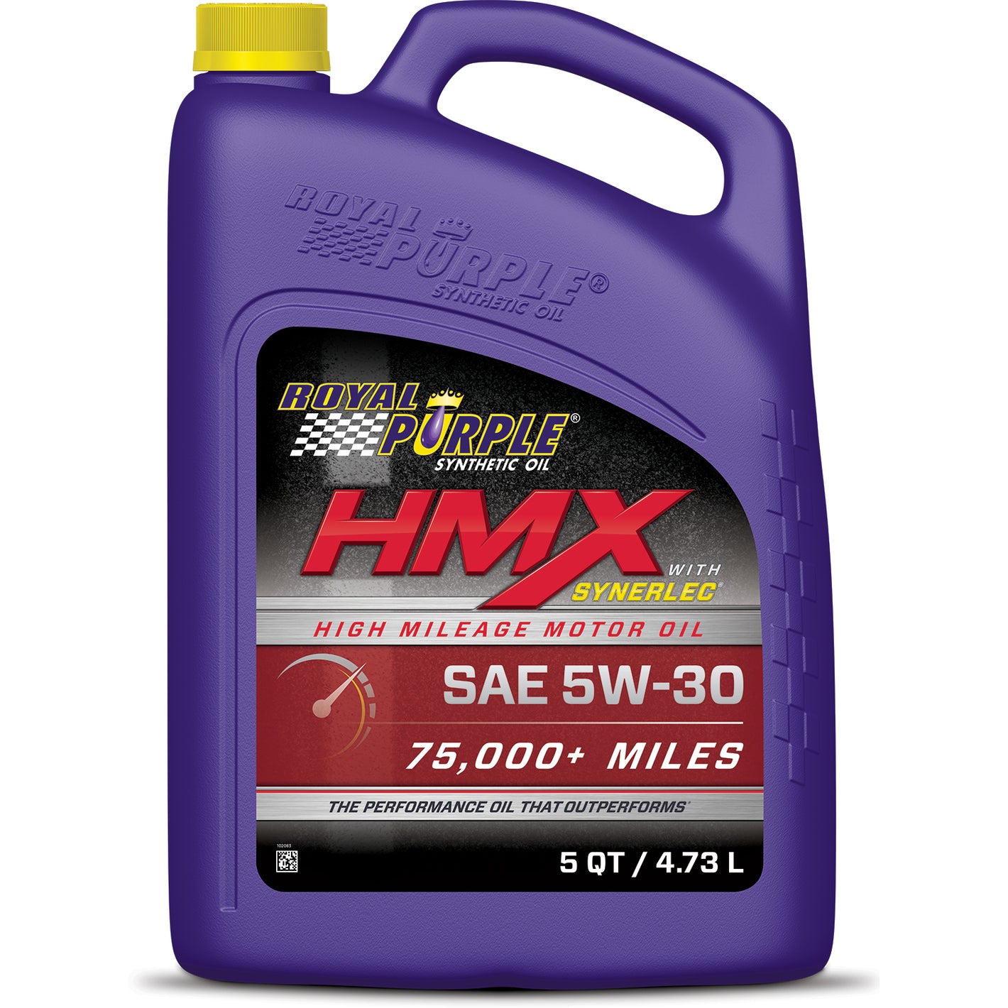 Royal Purple HMX™ High Mileage Synthetic Motor Oil -5w30 - 5 Quart Bottle