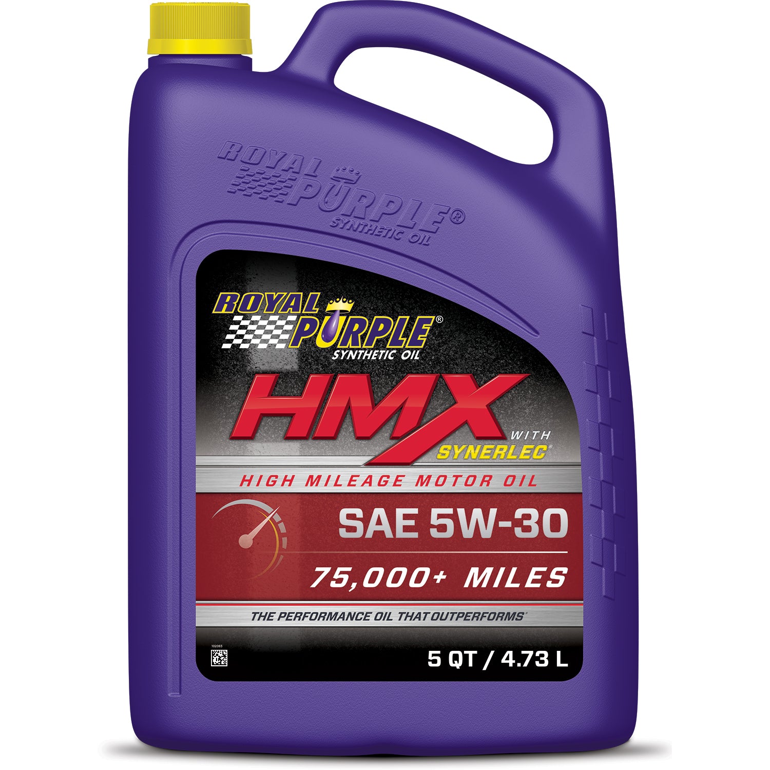 Royal Purple HMX™ High Mileage Synthetic Motor Oil -5w30 - 5 Quart Bottle