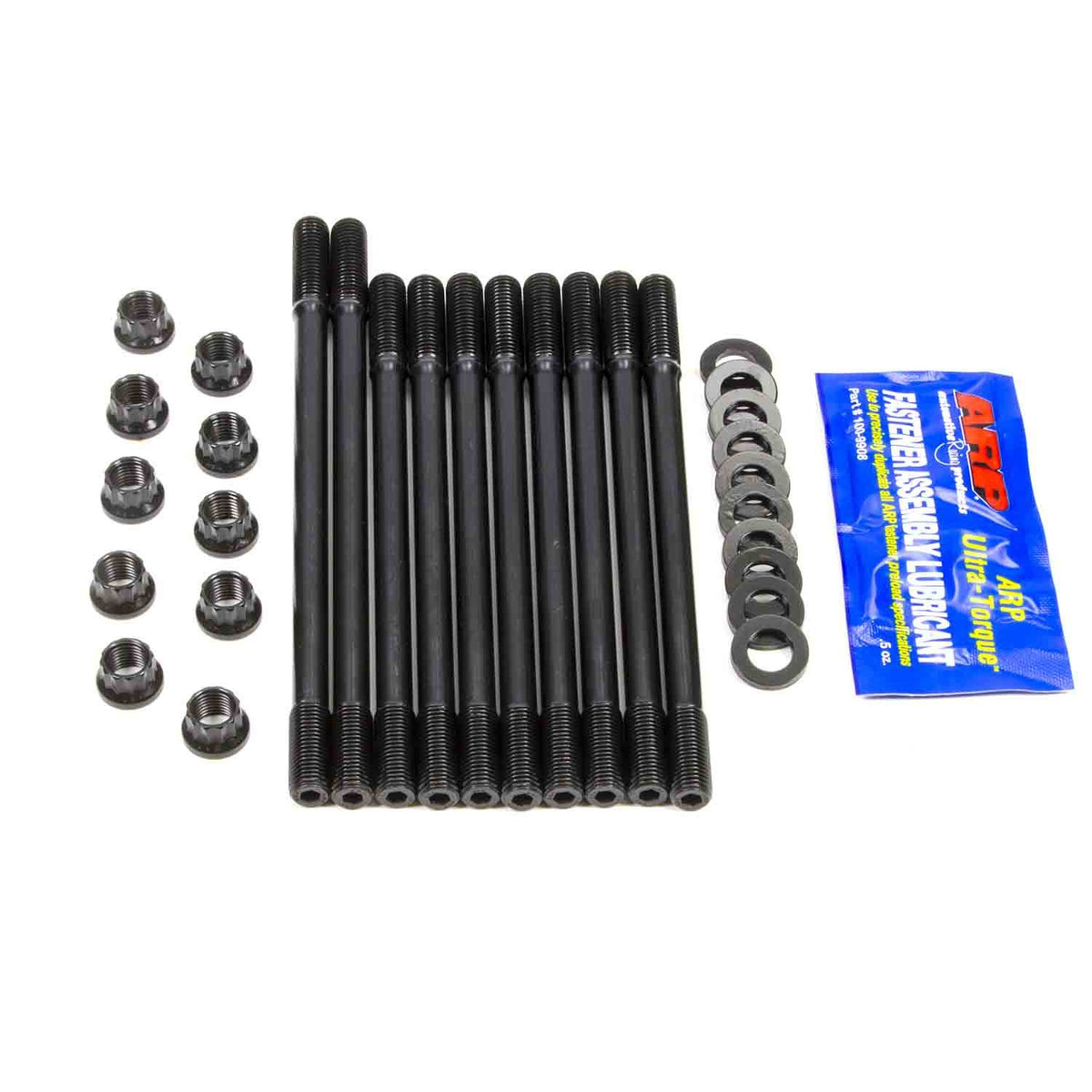 ARP Cylinder Head Stud Kit - 11 mm Studs - 12 Point Nuts - Chromoly - Black Oxide - Undercut - Acura B-Series 208-4302