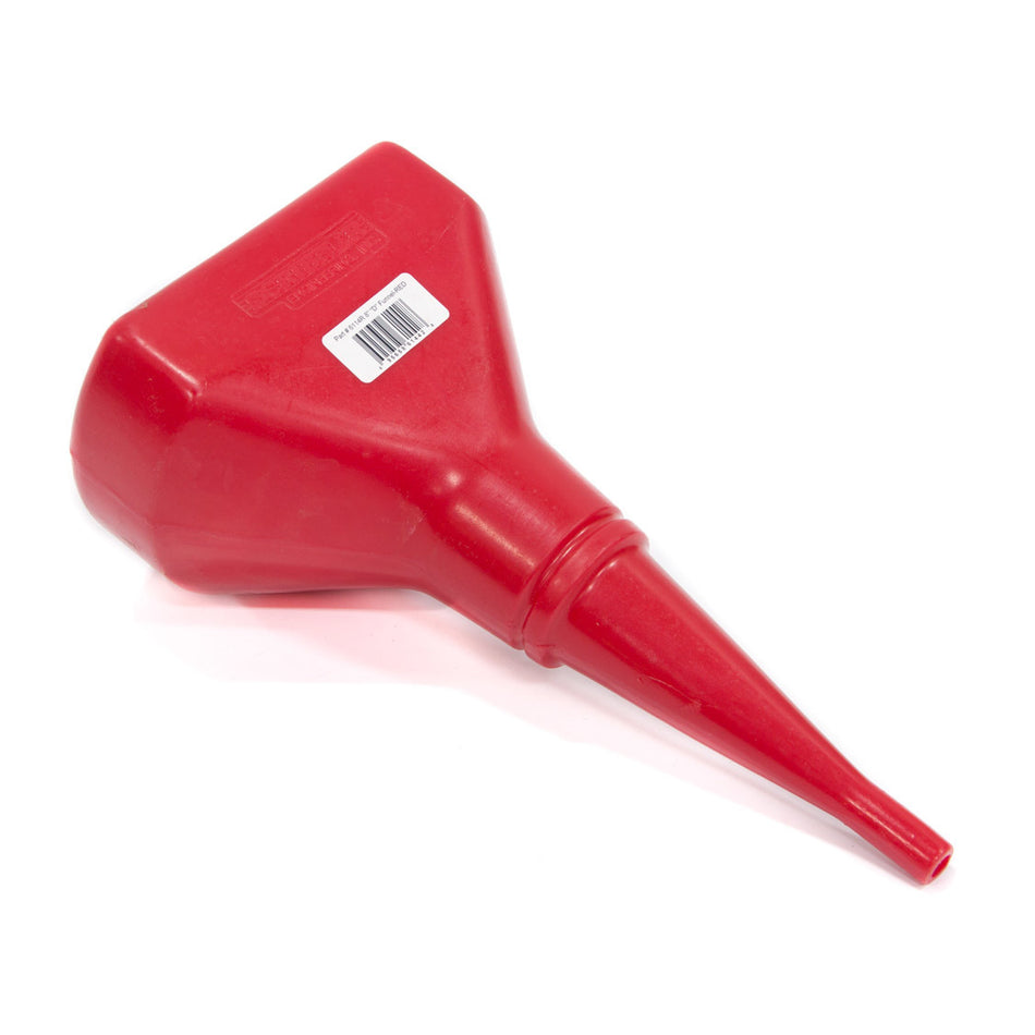 Scribner Plastics 8" D Funnel - Red