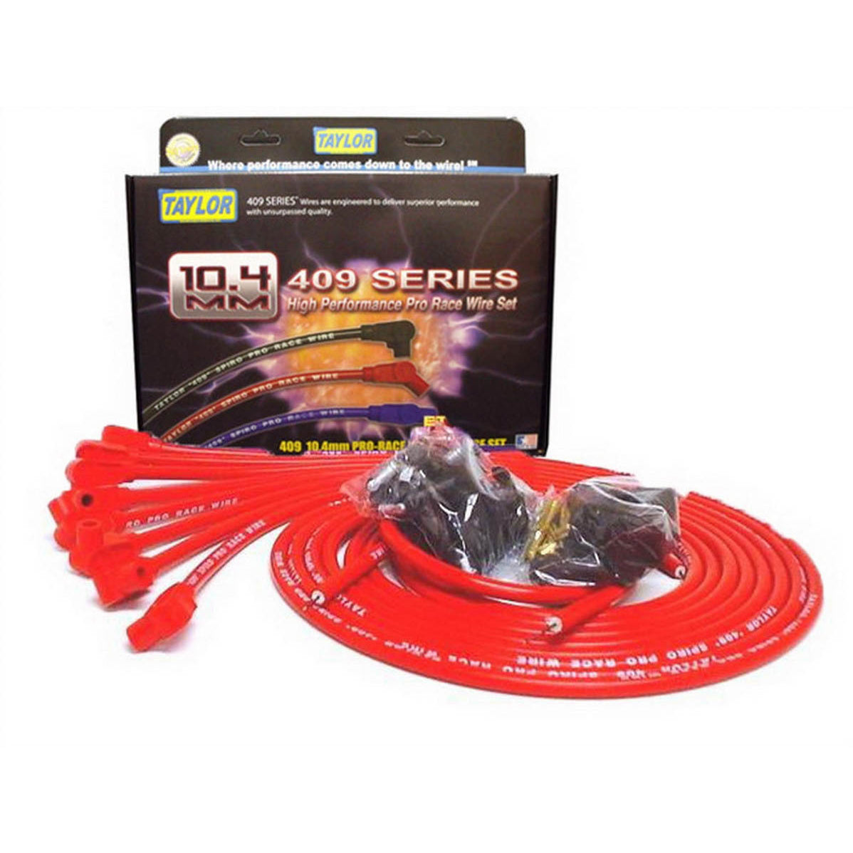 Taylor "409" Pro Race Universal Spark Plug Wire Set - 10.4mm Diameter