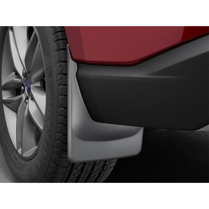 WeatherTech MudFlaps - Rear - Black - Factory Steps - Ford Midsize SUV 2021