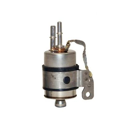 Wix Fuel Filter - Paper Element - 5 Micron - 3/8" Hose Barb Inlet - 1/2" Hose Barb Outlet - Steel - Zinc Plated