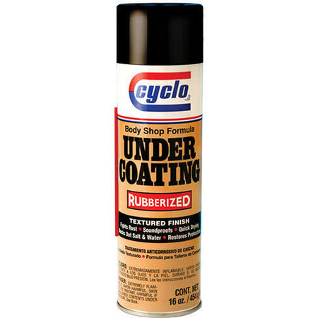 Cyclo Industries Rubberized Undercoating Paintable Flexible Black - 16.00 oz Aerosol