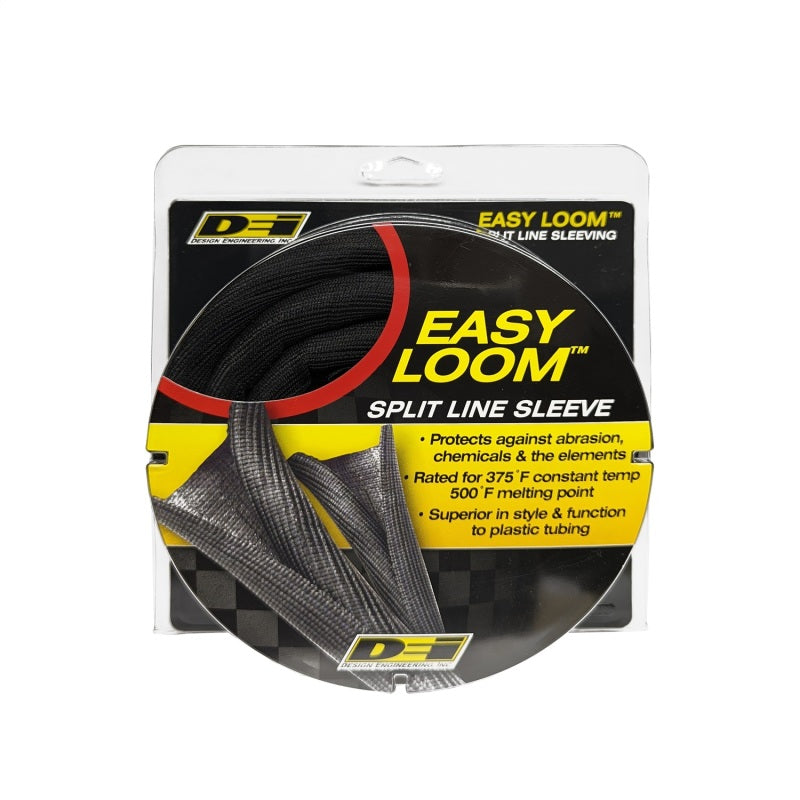 DEI Hose and Wire Sleeve - 5/8" Diameter - 12 ft - Split - Black