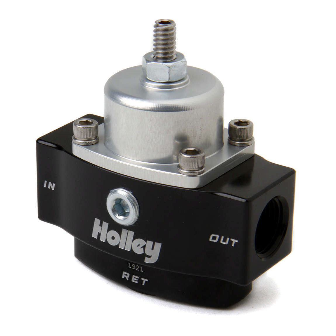 Holley HP Billet 4.5 to 9 psi In-Line Fuel Pressure Regulator - 3/8 in NPT Inlet