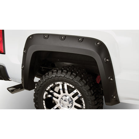 Bushwacker Pocket Style Front / Rear Fender Flare - 2 in Wide - Black - GMC - GM Fullsize Truck 2007-13