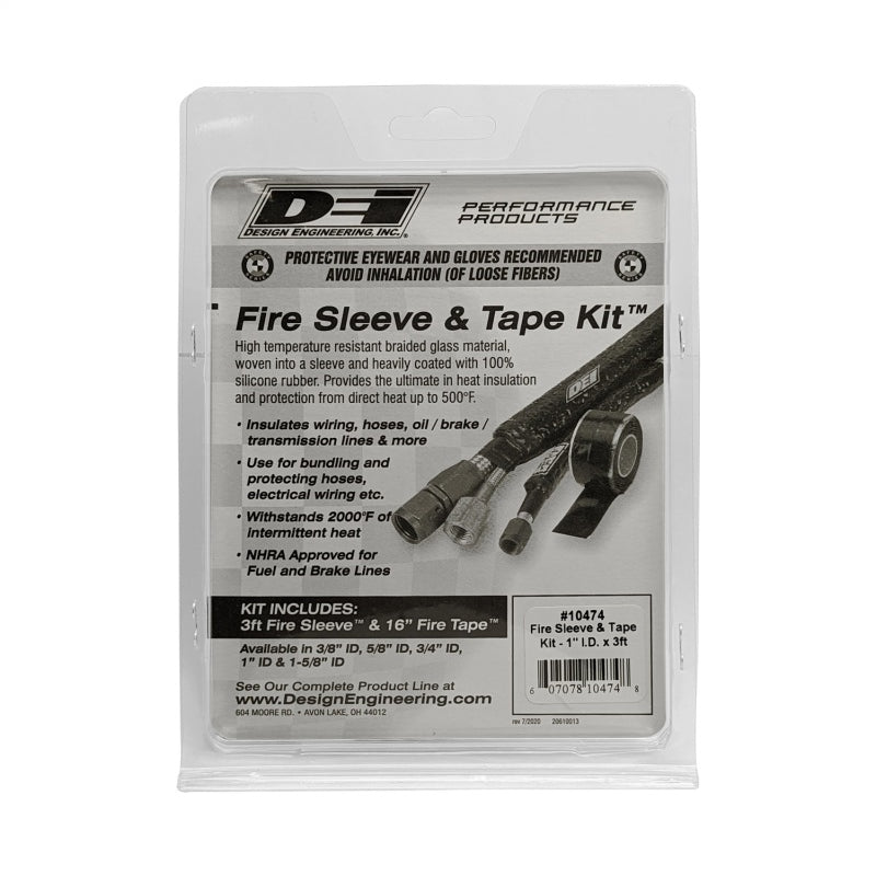 DEI Fire Sleeve - 1" ID - 3 ft - 16" Black