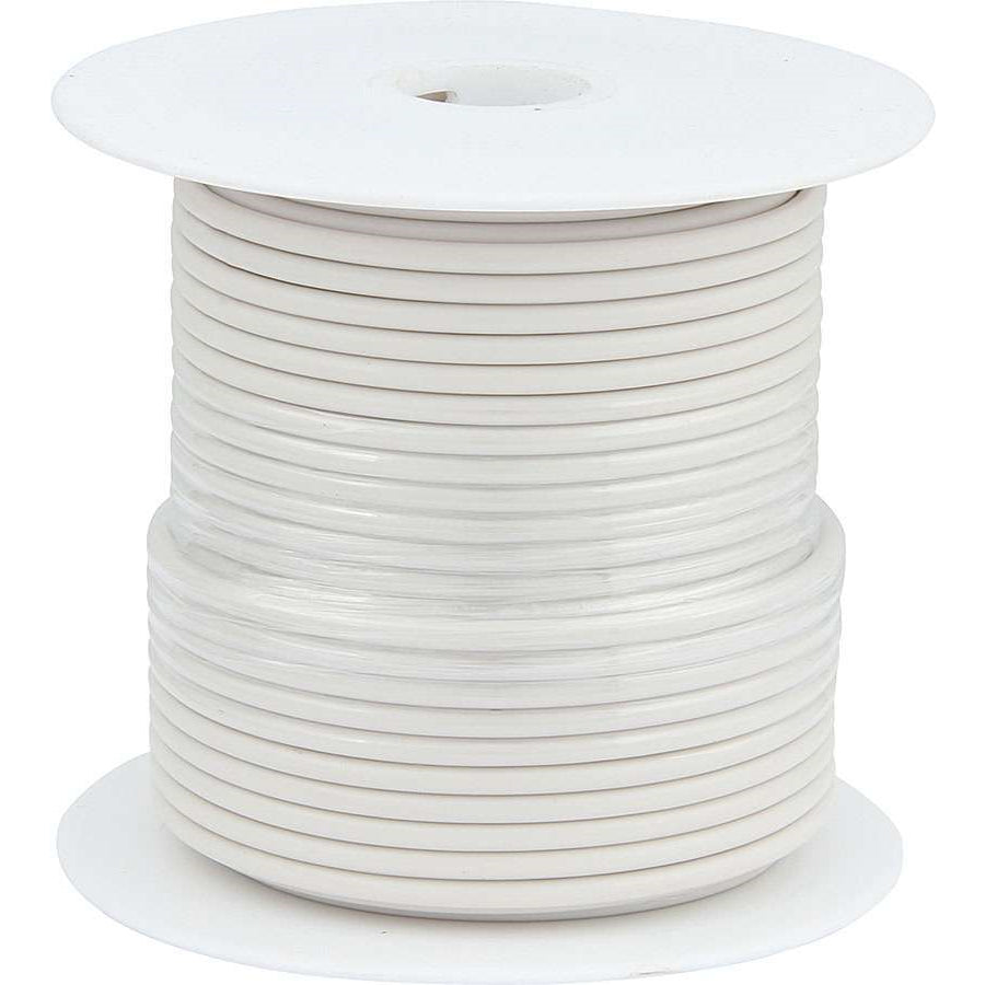 Allstar Performance Primary Wire - White - 100' Spool - 20AWG
