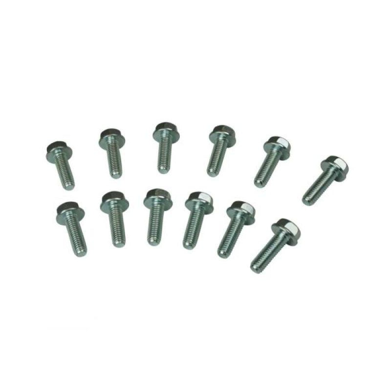 Moroso Header Bolt - 8 mm x 1.25 Thread - 25 mm Long - Hex Head - GM LS-Series (Set of 12)