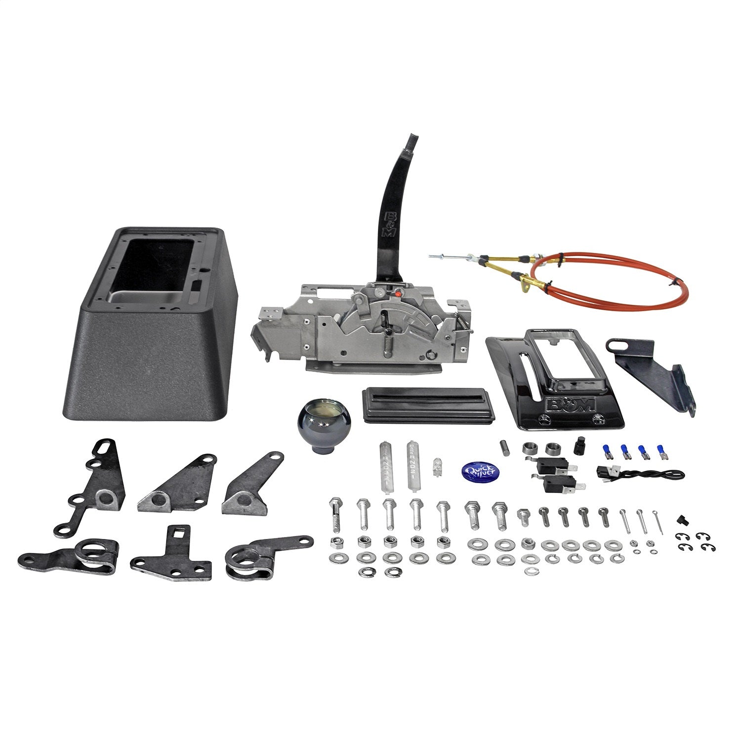 B&M Quicksilver Shifter - Automatic - Console Mounted - Forward/Reverse Pattern - 200-4R/4L60E/TH200/TH250/TH350/TH400/AOD/C4
