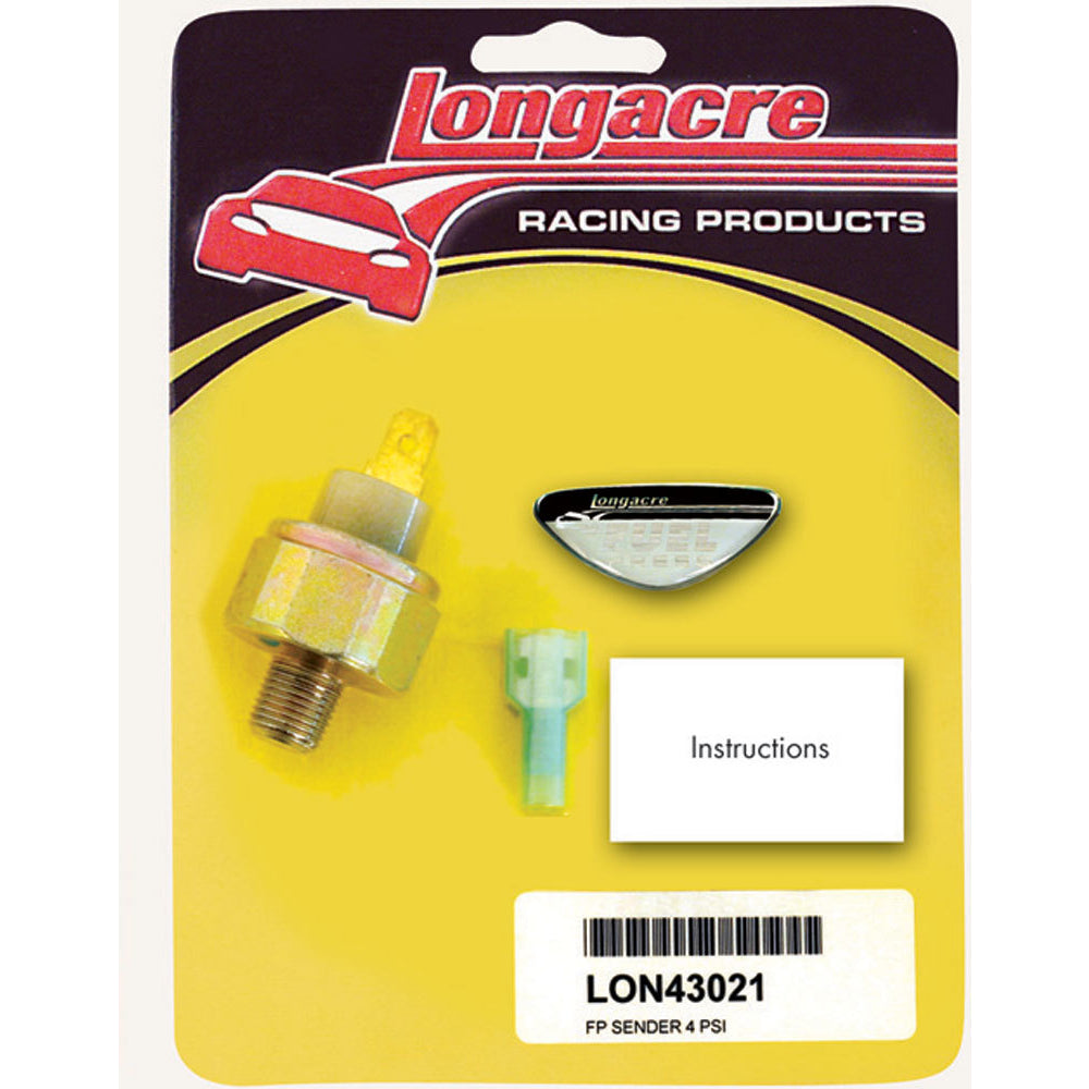 Longacre 4 psi Fuel Pressure 1/8" NPT Sender