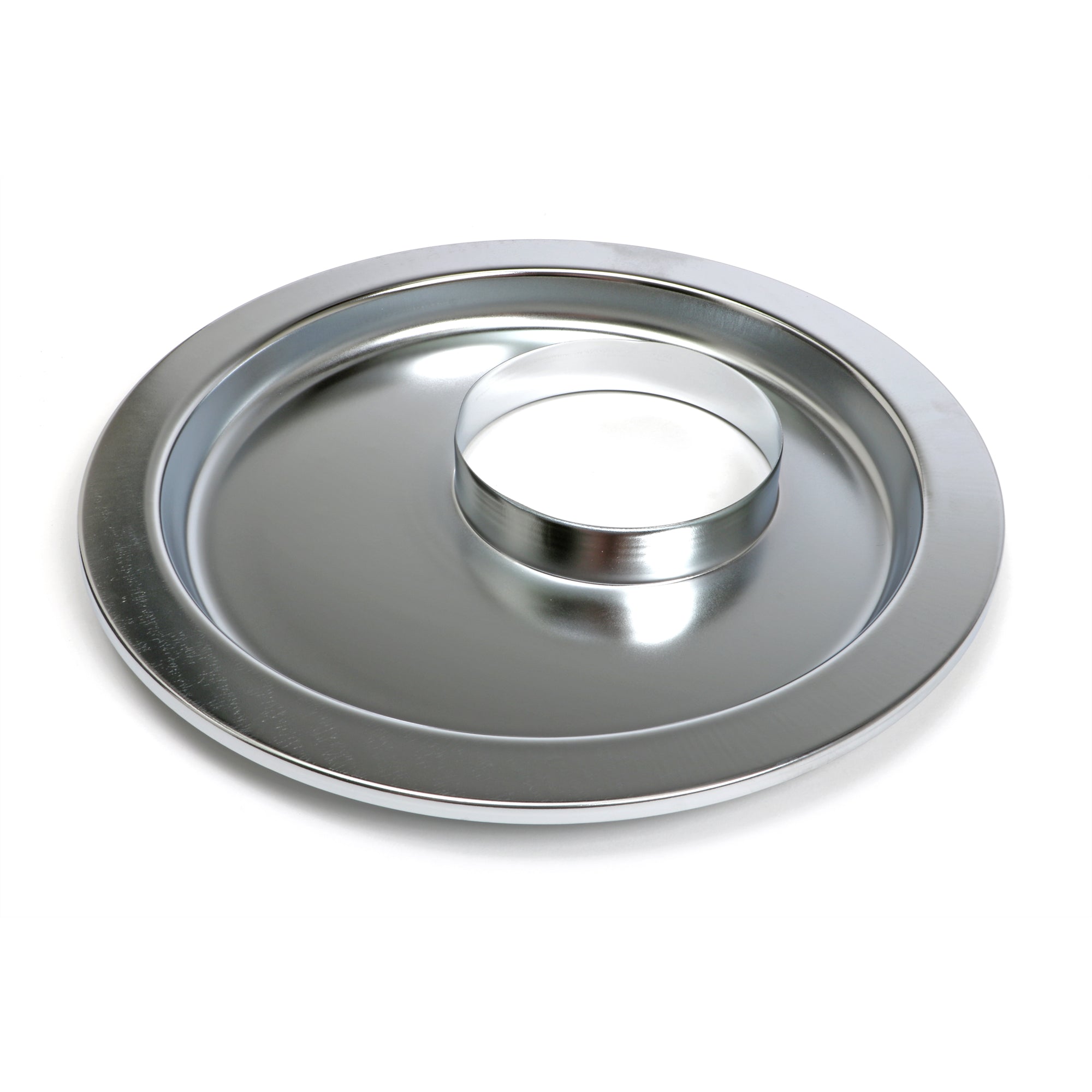 Trans-Dapt Chrome Air Cleaner Base - Offset - 14" Diameter