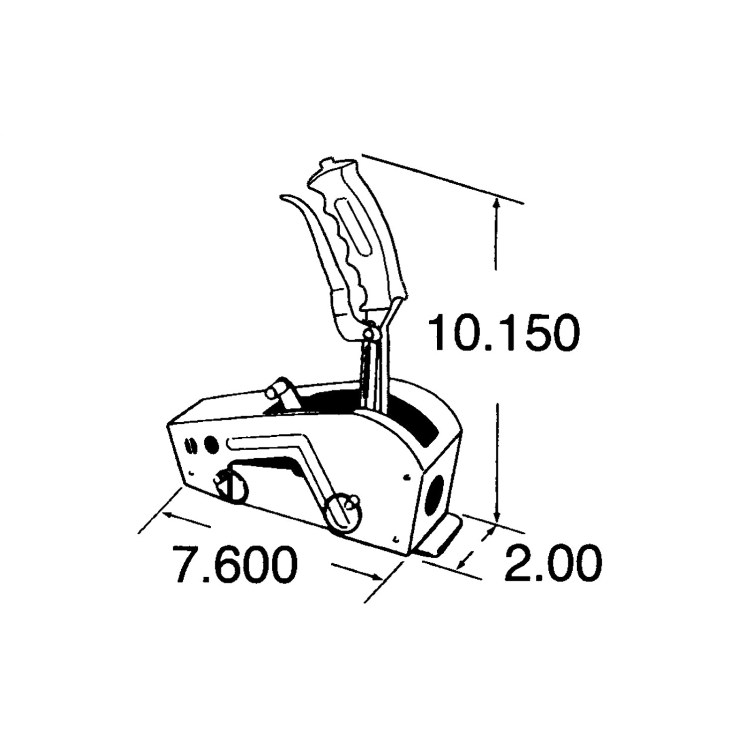 Hurst Quarter Stick Pistol Grip Automatic Shifter - Floor Mount