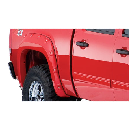 Bushwacker Pocket Style Front / Rear Fender Flare - 2 in Wide - Black - GMC - GM Fullsize Truck 2007-13