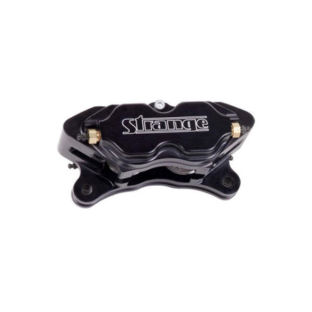 Strange Engineering Driver Side Brake Caliper Pro Race 4 Piston Billet Aluminum - Black Anodize