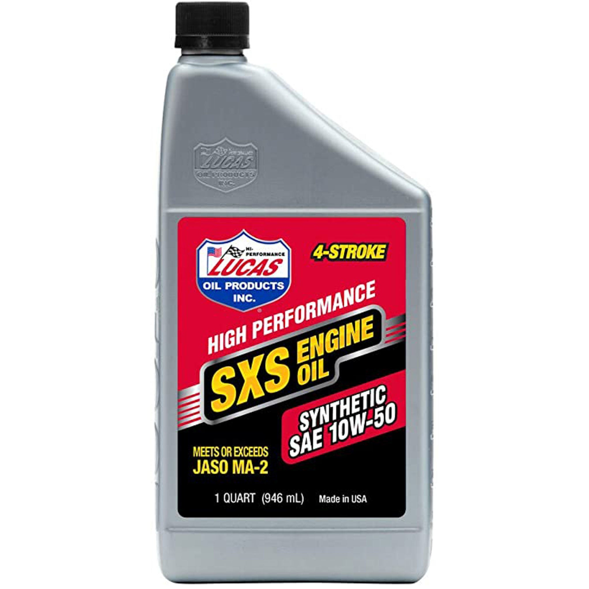 Lucas SxS Motor Oil - 10W50 - Synthetic - 1 qt Bottle