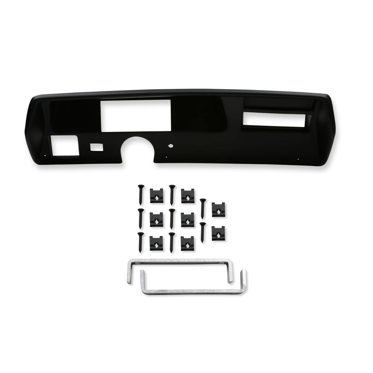 Holley EFI 6.86 in Dash Bezel - Black - GM A-Body 1970-72