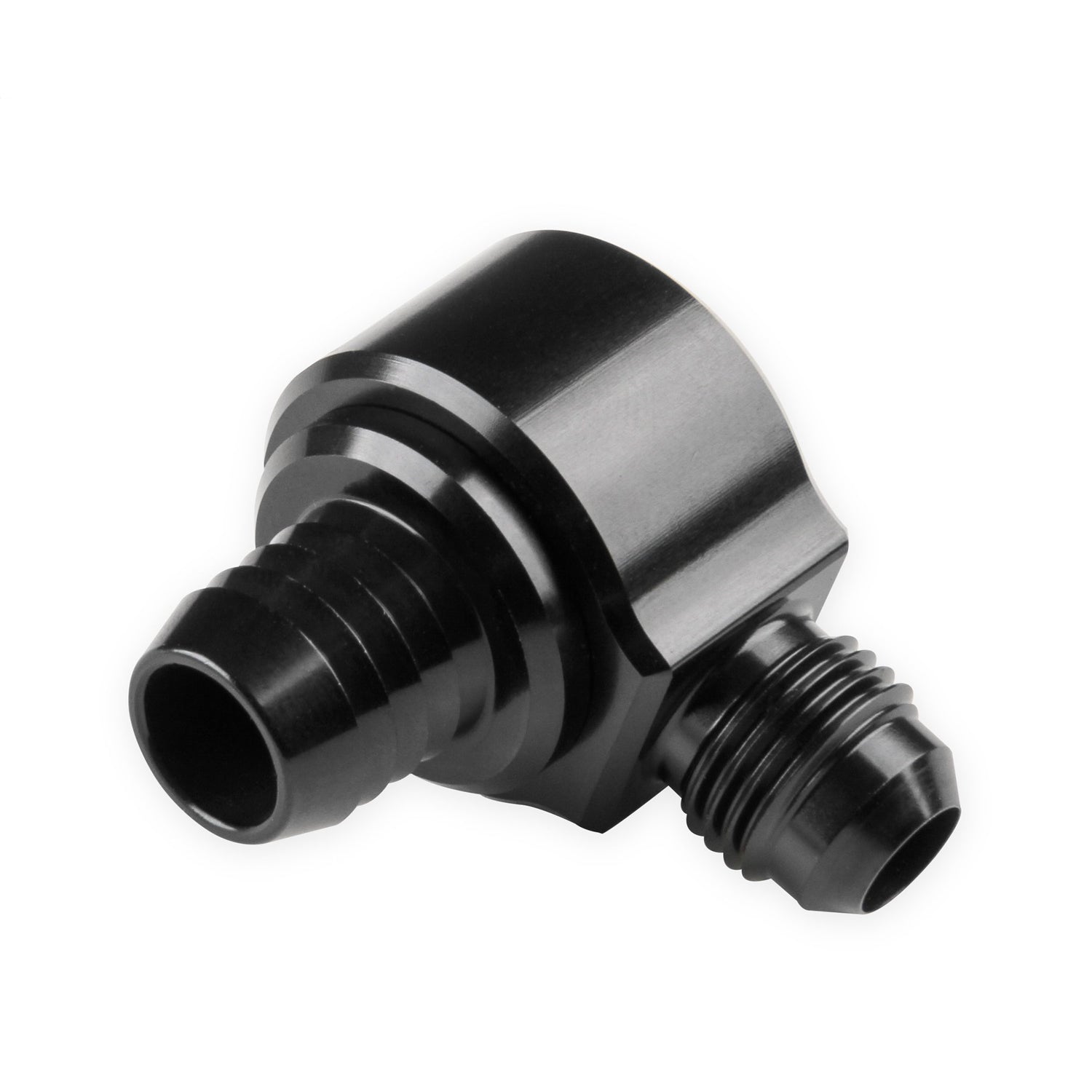 Earl's Brake Booster Check Valve - 13/16" Hose Barb Inlet - 6 AN Male Outlet - Black Anodized