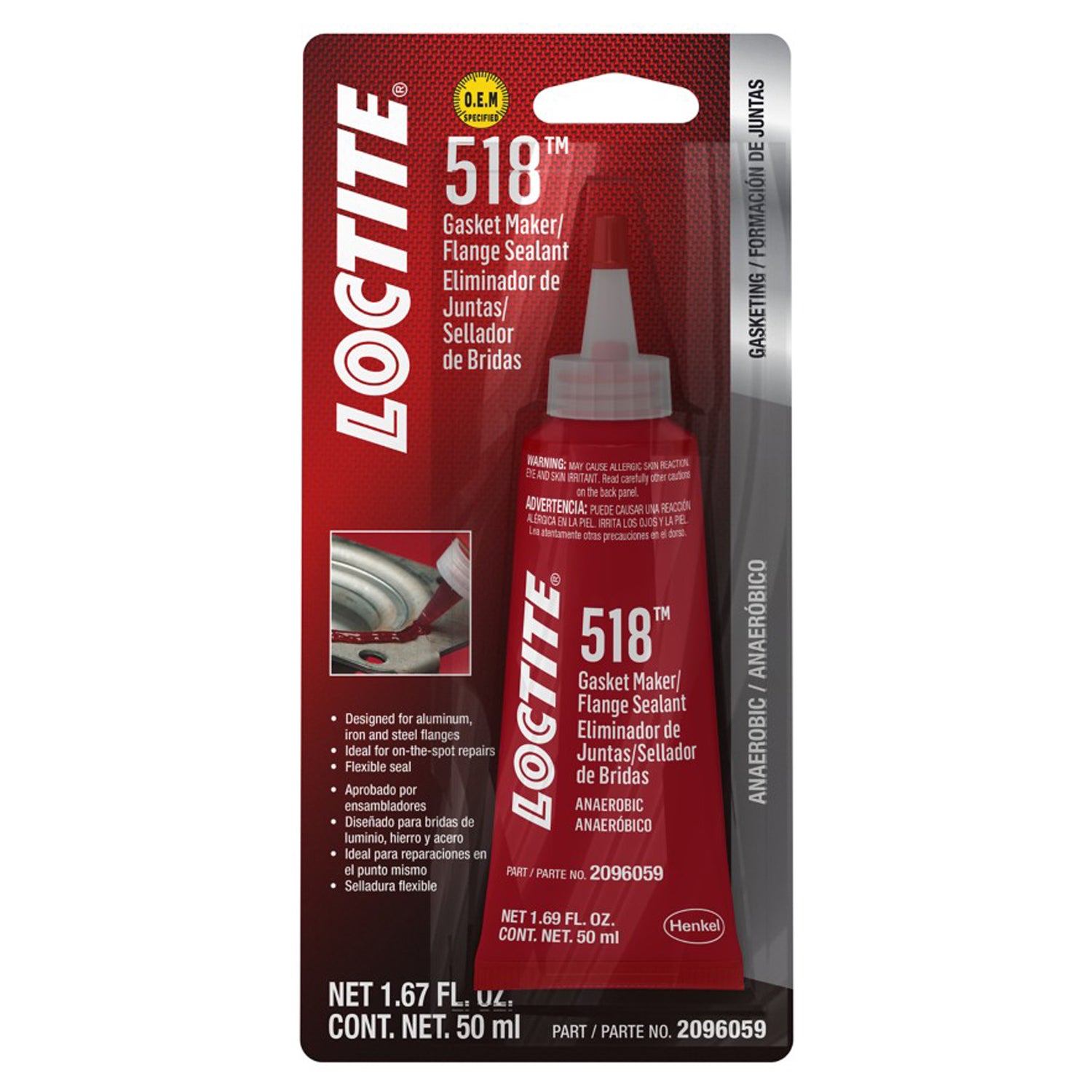 Loctite Gasket Maker 518 Anaerbc 50ml/1.69oz