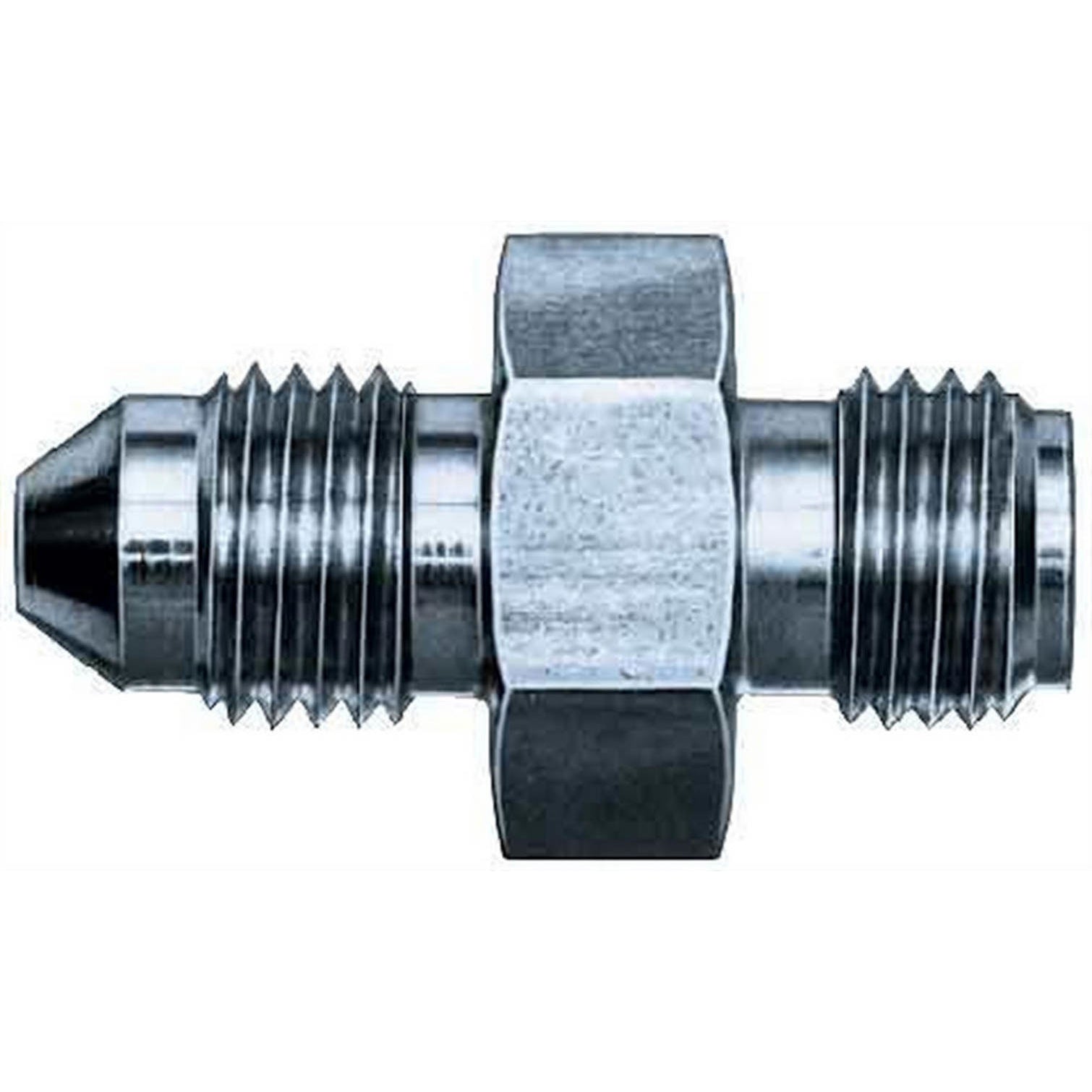 Aeroquip 3 AN Male to 3/8-24 in Inverted Flare Male Straight Adapter - 3/16 in Hardline FBM2926 - Pair