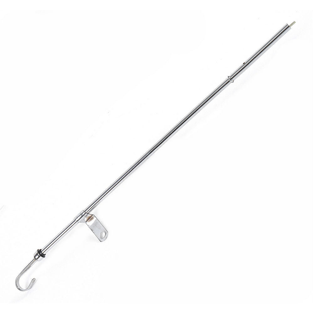 Mr. Gasket Engine Oil Dipstick - Solid Tube - Pan Mount - Chrome - Big Block Chevy