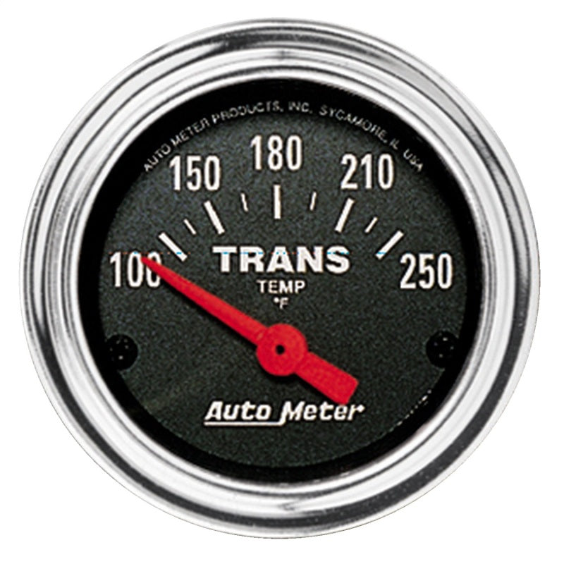 Auto Meter Traditional Chrome Electric Transmission Temperature Gauge - 2-1/16"
